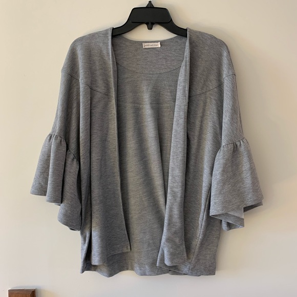 Anthropologie pebble & stone bell sleeve cardigan - Picture 1 of 6